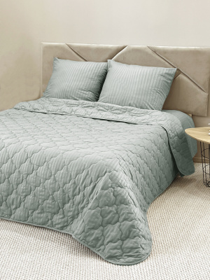 Комплект постельного белья с одеялом New Style КМ-210 серый